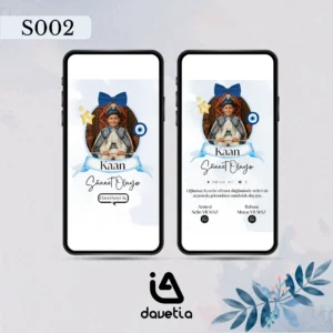 S002 Dijital Sünnet Düğün Davetiyesi